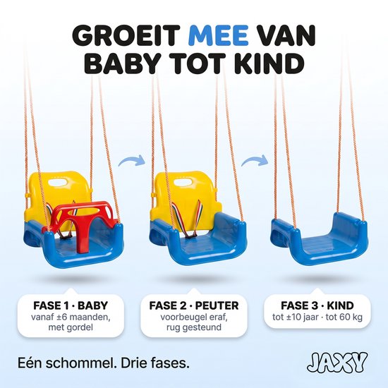 Jaxy 3 in 1 babyschommel - Afbeelding 4